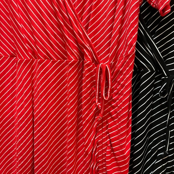 Truth+Style Stripped Jersey Top w/Side Ties - Picture 2 of 4